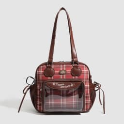 Y2K New Japanese Harajuku Ita Bag Large Capacity Shoulder Bag Cute Girl Transparent Bag DIY Badge Display Fashion Crossbody Bags