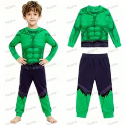 100 Cotton Boys Pajamas Super Hero Kids Pyjamas Children Sleepwear Toddler Baby Nightwear Pijamas Homewear