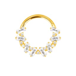ASTM F136 Titanium Nose Rings PIERC Butterfly/heart/Marquise CZ Ring Hoop EAR Hinged Clicker Earring Labret Tragus Body Piercing