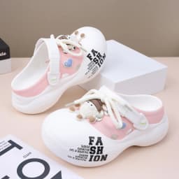 Women's 2025 EVA Platform Clogs - Closed-Toe Lace-Up Beach Sandals, Non-Slip Summer Slippers