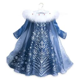 Girls Cosplay Frozen Elsa Princess Dress Children Winter Fill Sleeve Snow Queen Costume Kids Carnival Birthday Party Dresses