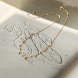 316L Gold Bean Tassel Necklace Waterproof Gold Plated Stainless Steel Choker High Quality Fashion Jewelry Gifts For Ladies