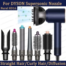 Hair Dryer Automatic Hair Straightener Curling Nozzle For Dyson Supersonic HD16 Nural Accessories Cylinder Comb Diffusion Nozzle