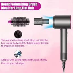 Hair Dryer Automatic Hair Straightener Curling Nozzle For Dyson Supersonic HD16 Nural Accessories Cylinder Comb Diffusion Nozzle