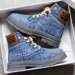 Men's Fashionable Canvas Denim Boots Breathable Outdoor Climbing Boots Versatile Stylish Casual Boot Footwear