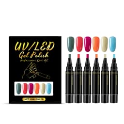5ml Nail Gel Polish Set DIY Nail Art Design 6PCS Manicure Painting Gel Kit Long Lasting Fashion Color Mixing Nail Art Brush Tool
