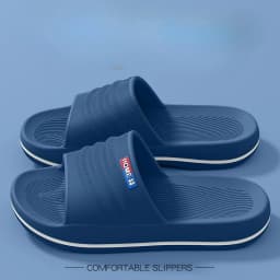 Comfortable House Men's Slippers 2026 New Summer Slippers for Men Non-slip Bathroom wear Men's Slippers Dark Blue Coffee