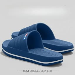 Comfortable House Men's Slippers 2026 New Summer Slippers for Men Non-slip Bathroom wear Men's Slippers Dark Blue Coffee