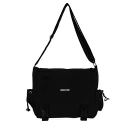 Teen Men's Simple Crossbody Bag for Women Shoulder Bag Solid Oxford Messenger Bag, Student School Bags for Daily Use Work Travel