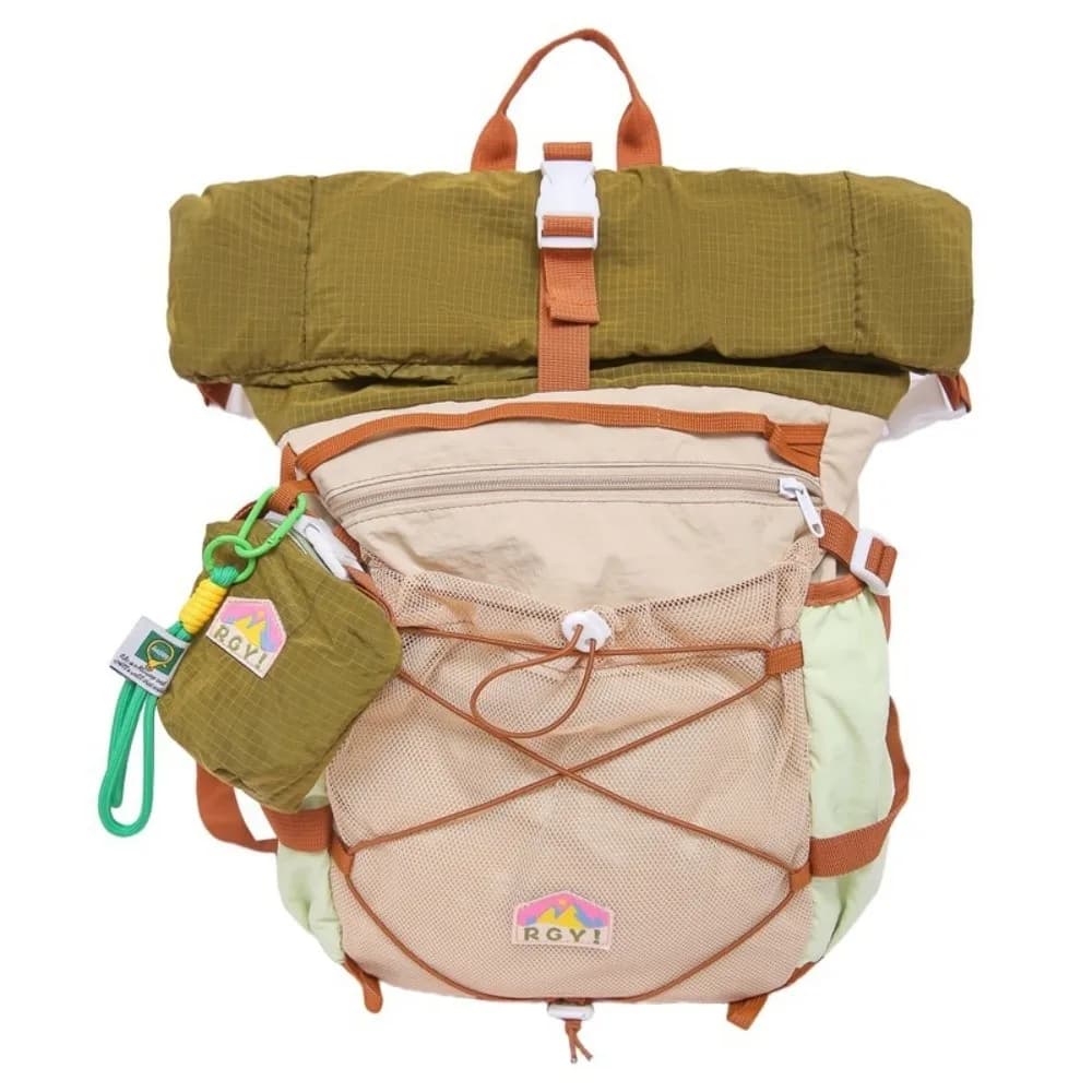 Color-Blocked Design Outdoor Hiking Bag Multi-pocket Large-Capacity Travel Backpack Lightweight Waterproof Oxford
