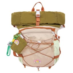 Color-Blocked Design Outdoor Hiking Bag Multi-pocket Large-Capacity Travel Backpack Lightweight Waterproof Oxford