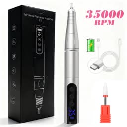 35000RPM Wireless Nail Drill Pen USB Nail File Polishing Pen Rechargeable Nail Drill Machine Portable Manicure Drill For Home
