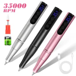 35000RPM Wireless Nail Drill Pen USB Nail File Polishing Pen Rechargeable Nail Drill Machine Portable Manicure Drill For Home