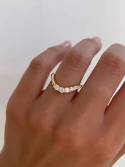 925 Sterling Silver Minimalism Fashion Wave Zircon Ring For Women Engagement Wedding Anniversary Party High Quality Fine Jewelry