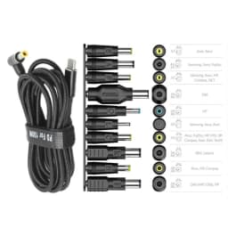 Universal TypeC ToDC Power Adapter Tips 100W 5A 65W 3A 10/19PCS Adapters Set