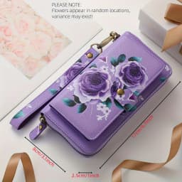 Anti-Theft Rfid Women's Wallet Card Holder, Universal Phone Protective Case, Phone Bag, Stylish Large Capacity 70% off Long Wallet, Clutch Bag, Suitable for All Phone Models