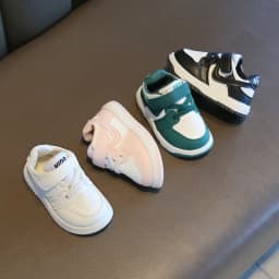 Children Sneakers Boys Girls Leather Low-Top Board Shoes Students Soft Bottom Footwear Kids Running Shoes Baby Casual Footwear