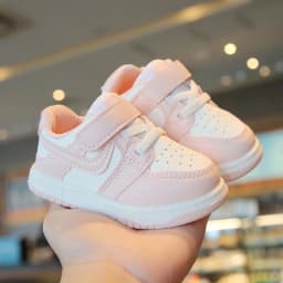 Children Sneakers Boys Girls Leather Low-Top Board Shoes Students Soft Bottom Footwear Kids Running Shoes Baby Casual Footwear