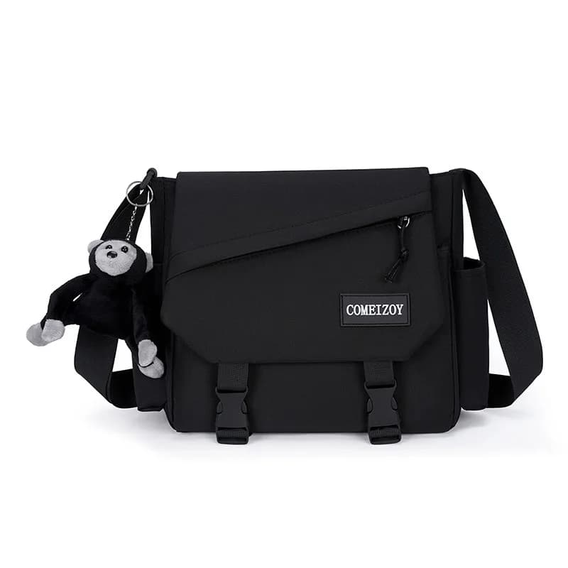 2025 New Men's crossbody bag shoulder bag practical large-capacity backpack men's bag commuter waterproof casual flat school bag
