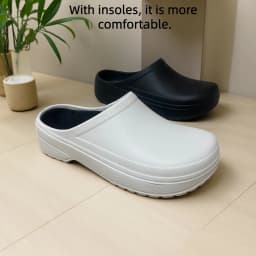 Women's Eva Nurse Clogs with Cushioning Insoles — Lightweight, Non-Slip Slip-On Medical Slippers Suitable for Hospital Indoor and Outdoor Use