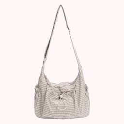 Women Checkered Sling Bag Nylon Pleated Cloud Shoulder Bag Large Capacity Stylish Plaid Tote Bag Shopping Date Handbag
