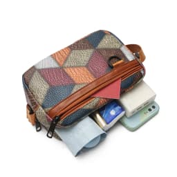 Stylish Patterned Men's Crossbody Bag for Daily Outings Compact Lightweight Versatile Casual Functional Travel Bag