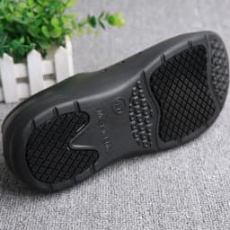 Non-Slip Chef Shoes for Both Men and Women - Lightweight and Comfortable Slip-On Wooden-Soled Shoes, Eva Upper + Waterproof/Non-Slip Rubber Sole - All-Weather Standing Work Shoes, Suitable for Kitchens, Hospitals, Restaurants, Beaches - Easy-To-Clean Non-Slip Kitchen Shoes, Specifically for Catering Service Staff