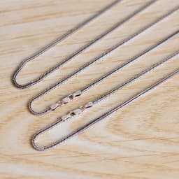 Pure Silver Jewelry Wholesale S925 Pure Silver Fox Tail Sweater Chain For Men And Women Vintage Style Thick Chain 3.0mm Necklace