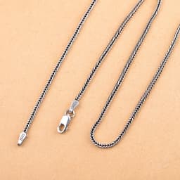 Pure Silver Jewelry Wholesale S925 Pure Silver Fox Tail Sweater Chain For Men And Women Vintage Style Thick Chain 3.0mm Necklace