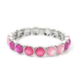 2024 New Design 10mm Enamel Bangle For WOMEN Gold Color Crystal Charm Elastic Bracelets Hand Accessory