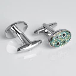 SAVOSHI Oval Enamel Pattern Cufflinks For Mens French Shirt Fashion Gift Cuff Buttons Newest Style Jewelry Drop Shipping