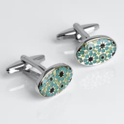 SAVOSHI Oval Enamel Pattern Cufflinks For Mens French Shirt Fashion Gift Cuff Buttons Newest Style Jewelry Drop Shipping