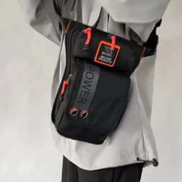 Men Leg Drop Bag Fanny Waist Pack for Motorcycle Rider Travel Military Nylon Male Crossbody Shoulder Belt Hip Bum Thigh Bags