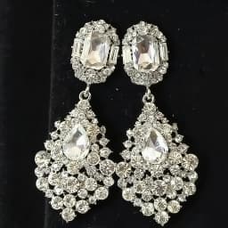 Luxury Jewelry Accessories Wholesale Elegant Long Champagne Crystal Rhinestone Chandelier Drop Statement Earrings for Women