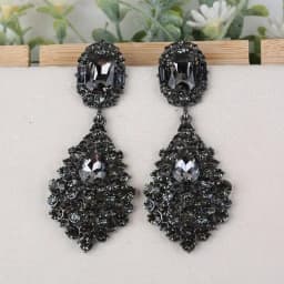 Luxury Jewelry Accessories Wholesale Elegant Long Champagne Crystal Rhinestone Chandelier Drop Statement Earrings for Women