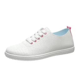 Women's Vulcanized Shoes Breathable Comfortable Hole Outdoor Sports Shoes Summer Running Shoes Fashion Board Shoes Thick Sole