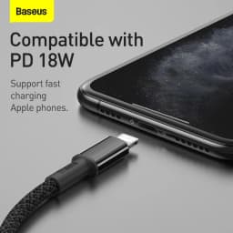 Baseus 20W PD USB Type C Cable for iPhone 14 13 12 Pro Max Fast Charging Charger For iPhone 11 Xs X Type-C USB C Data Wire Cord