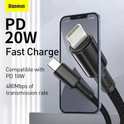 Baseus 20W PD USB Type C Cable for iPhone 14 13 12 Pro Max Fast Charging Charger For iPhone 11 Xs X Type-C USB C Data Wire Cord