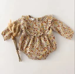 Princess Baby Girl Romper Summer Spring Newborn Baby Girl Clothes Cotton Lace Floral Infant Outfits
