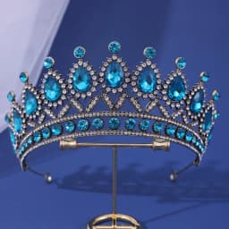 Luxury Gold Color Crystal Pearls Bridal Tiaras Crown Rhinestone Pageant Diadem Headbands Wedding Hair Accesspries