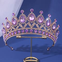 Luxury Gold Color Crystal Pearls Bridal Tiaras Crown Rhinestone Pageant Diadem Headbands Wedding Hair Accesspries