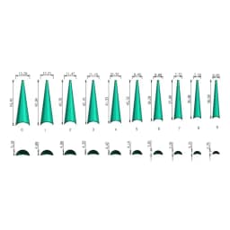 XXL Stiletto Extra Long False Nail Tips Acrylic Gel Half Cover Tip Artificial Nails Manicure Salon Supply 500pcs