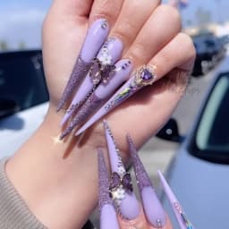 XXL Stiletto Extra Long False Nail Tips Acrylic Gel Half Cover Tip Artificial Nails Manicure Salon Supply 500pcs