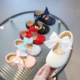 2026 Spring Autumn Little Toddler Girl Leather Dress Shoes Kids Cute Oxfords Bright Colors Girls Party Performance Dance Shoes