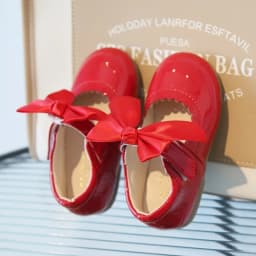 2026 Spring Autumn Little Toddler Girl Leather Dress Shoes Kids Cute Oxfords Bright Colors Girls Party Performance Dance Shoes