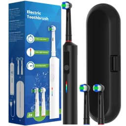 Intelligent Rotating Electric Toothbrush, Rechargeable Rotary Toothbrushes Compatible with Oral B Braun Replacement Brush Heads