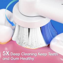 Intelligent Rotating Electric Toothbrush, Rechargeable Rotary Toothbrushes Compatible with Oral B Braun Replacement Brush Heads