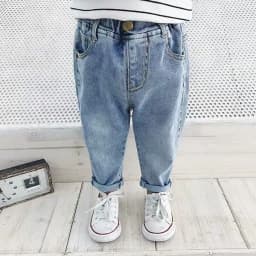 0-6 Year Old Boys Jeans Infant Set Children Girls Denim Ripped Jeans Korean Fashion Kids Trousers Toddler Casual Loose Pants