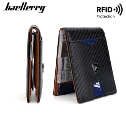 Rfid Carbon Fiber Luxury Men Wallets Money Bag Slim Thin Man Card Holder Wallet for Men Small Short Purse credit card holder