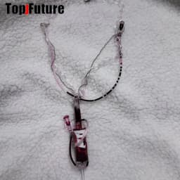 Women Men Harajuku Gothic Lolita Cosplay Punk Syringe necklace Subculture Spice Y2K Girl Collar bloody choker chokers Turques